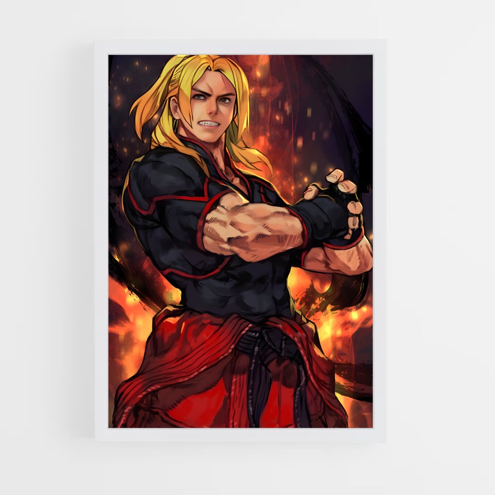 Poster Ken street – affiche Street Fighter (vue 3)